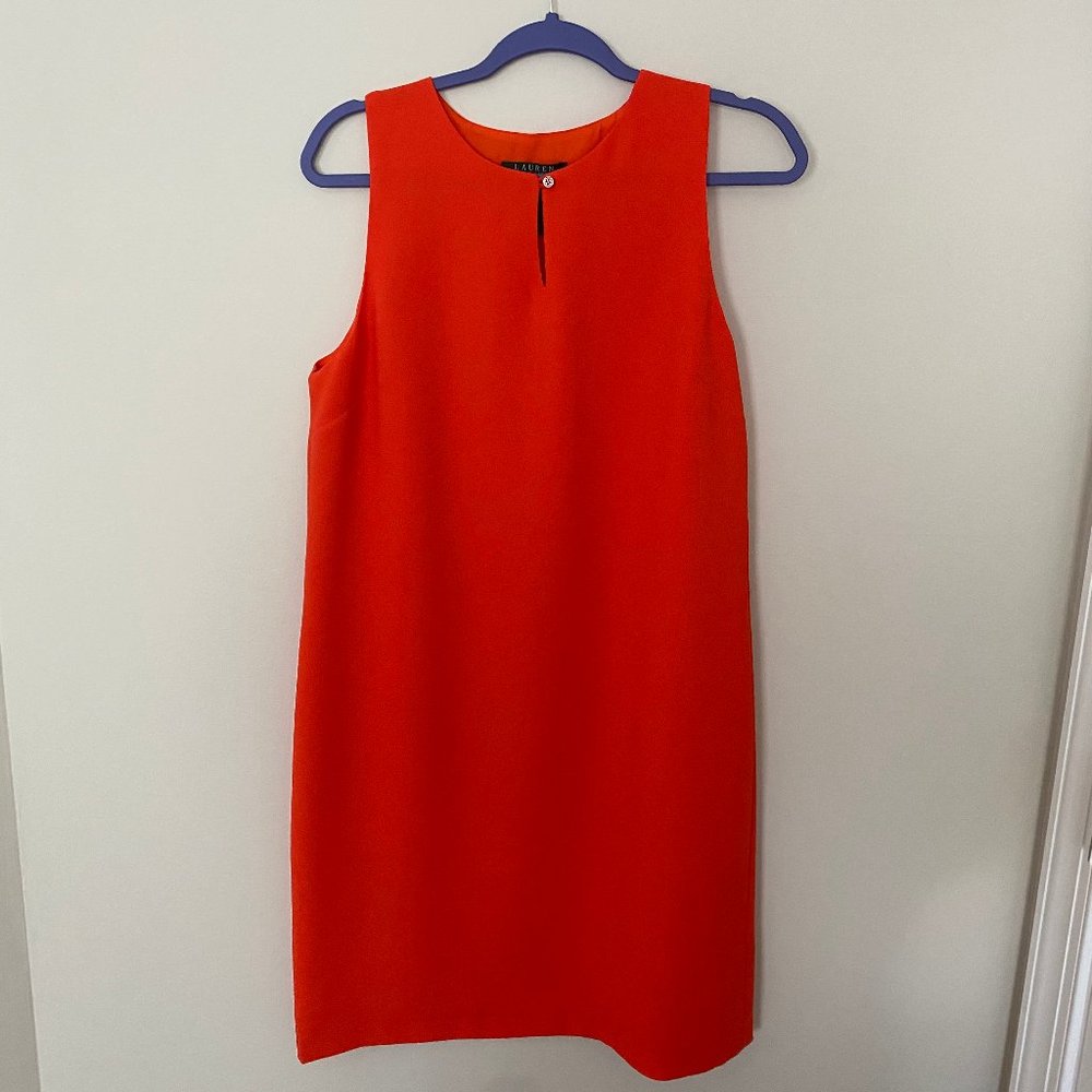 orange Lauren Ralph Lauren shift dress